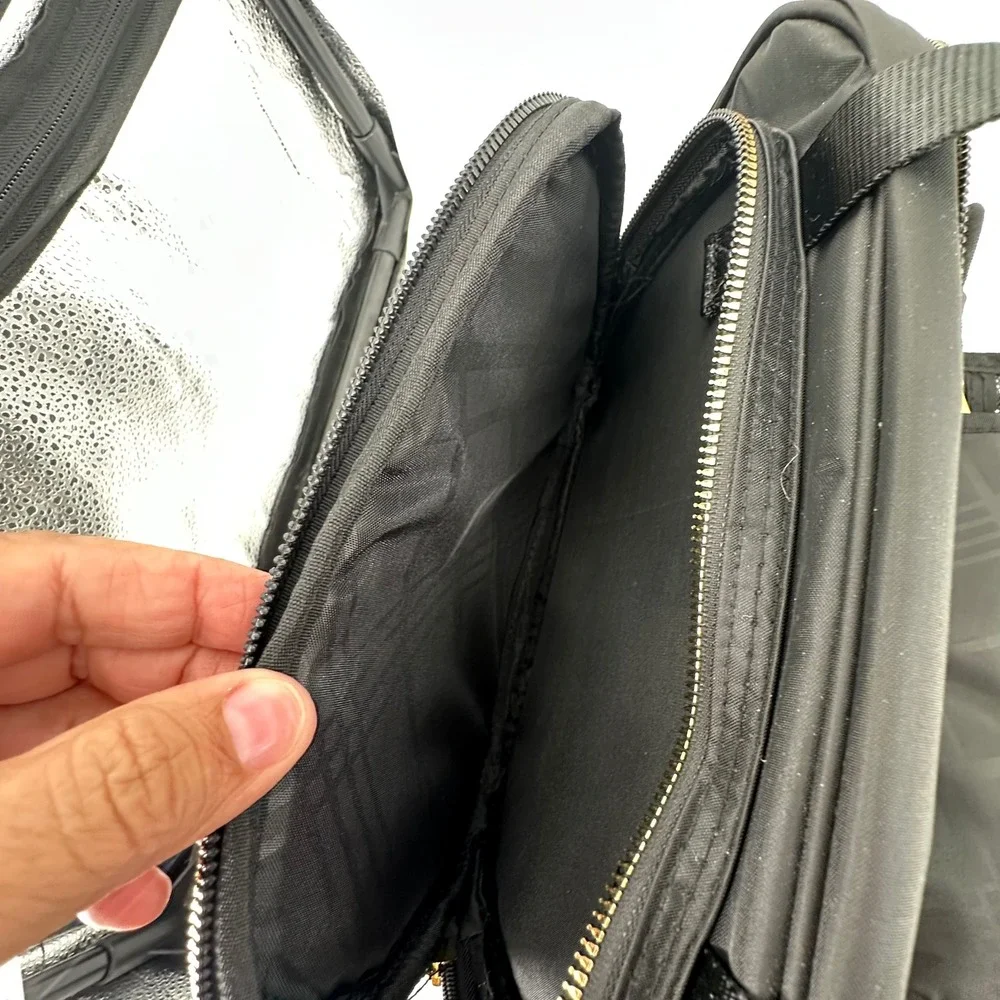 Joy Mangano Better Beauty Case Toiletry Bag Womens Black Travel Cosmetics